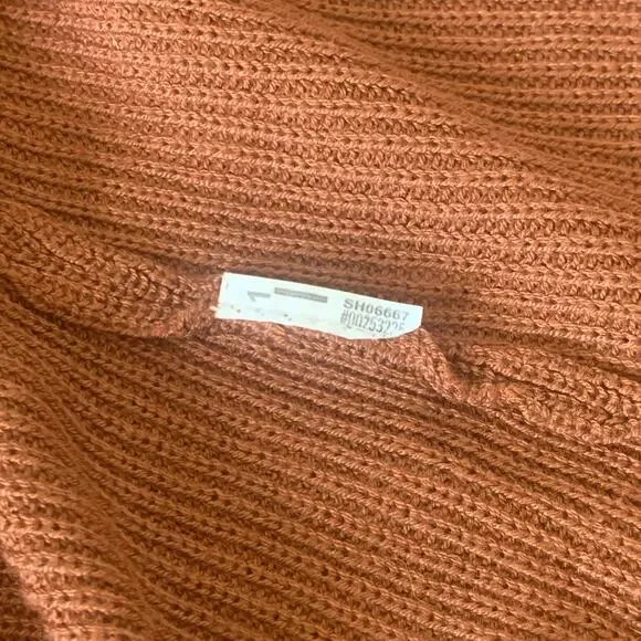 Forever 21 Brown Ribbed Knit V Neck Front & Back Tank Size Small - Picture 6 of 8